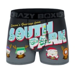 CRAZYBOXER South Park Season's Greetings Men's Boxer Briefs (2 Pack) -Crazy Boxer CBSOU01X2A1 5