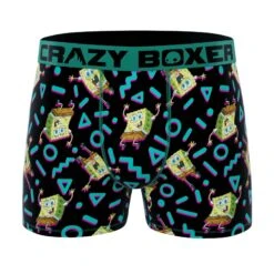 CRAZYBOXER Spongebob Burg Men's Boxer Briefs (2 Pack) -Crazy Boxer CBSPB0101X2A1 6