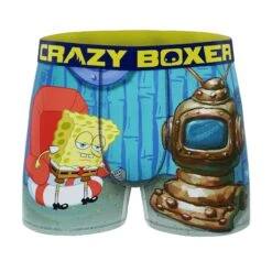 CRAZYBOXER Spongebob Aww Men's Boxer Briefs (6 Pack) 8 CRAZYBOXER Spongebob Aww Men's Boxer Briefs (6 Pack) -Crazy Boxer CBSPB0101X6A1 1