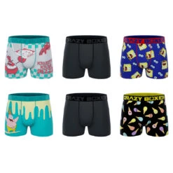 CRAZYBOXER Spongebob Concept Men's Boxer Briefs (6 Pack)