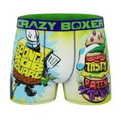 CRAZYBOXER Spongebob Tasty Patty Crazy Men's Boxer Briefs (3 Pack) -Crazy Boxer CBSPB0102X3C1 8