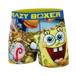 CRAZYBOXER Spongebob Burger Men's Boxer Briefs -Crazy Boxer CBSPB0103BURG 4