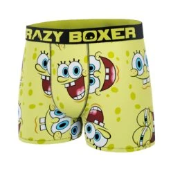 CRAZYBOXER SpongeBob Faces Men's Boxer Briefs (Creative Packaging) -Crazy Boxer CBSPB0103FACEN2 4