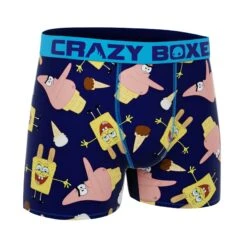 CRAZYBOXER Men's Spongebob Ice Cream Boxer Briefs -Crazy Boxer CBSPB0103GAM2 3