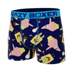 CRAZYBOXER Men's Spongebob Ice Cream Boxer Briefs -Crazy Boxer CBSPB0103GAM2 4