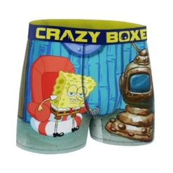 CRAZYBOXER Men's Spongebob Imma Head Out Boxer Briefs -Crazy Boxer CBSPB0103HEAD 3
