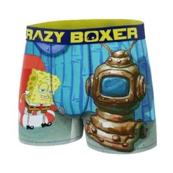 CRAZYBOXER Men's Spongebob Imma Head Out Boxer Briefs -Crazy Boxer CBSPB0103HEAD 4