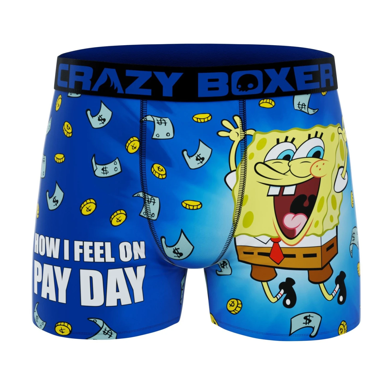 CRAZYBOXER Spongebob Pay Day Be Like Men's Boxer Briefs 1 CRAZYBOXER Spongebob Pay Day Be Like Men's Boxer Briefs