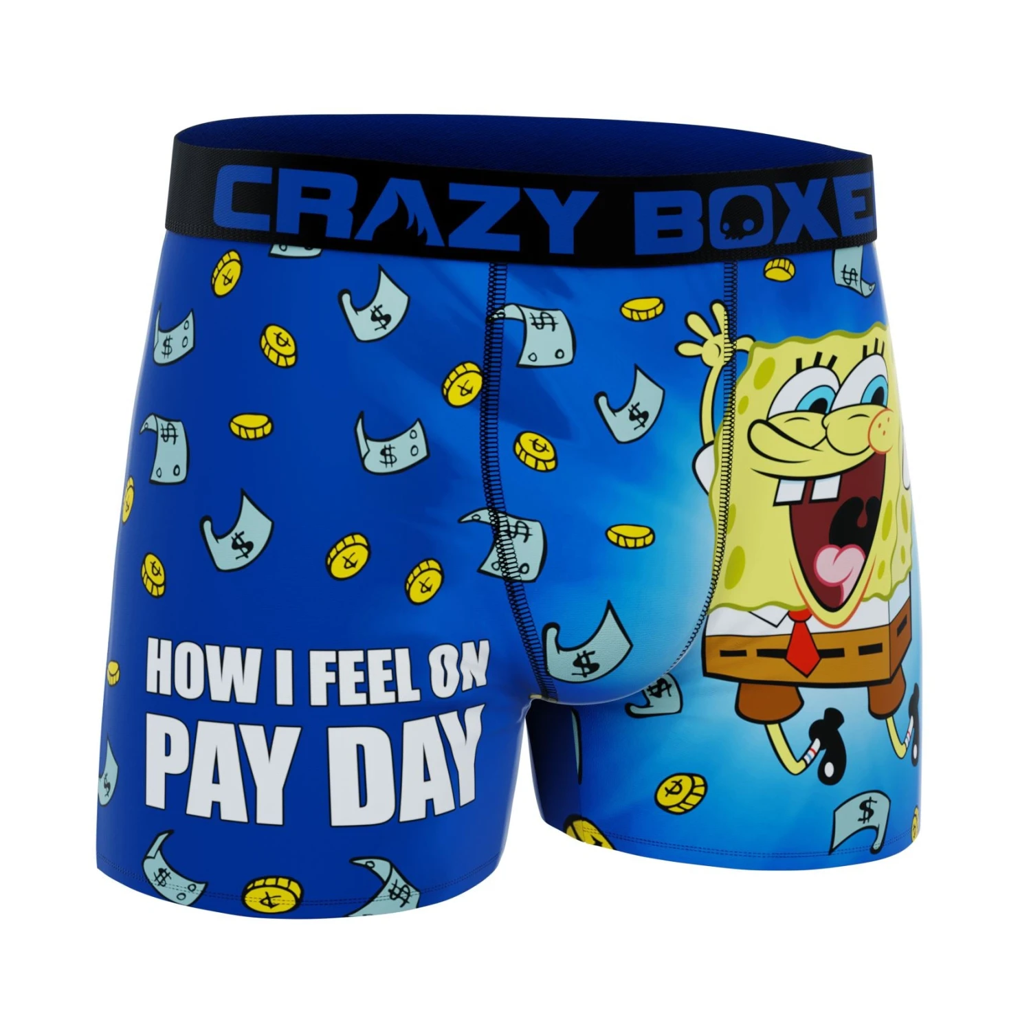CRAZYBOXER Spongebob Pay Day Be Like Men's Boxer Briefs 3 CRAZYBOXER Spongebob Pay Day Be Like Men's Boxer Briefs - Image 3