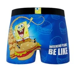 Men's Spongebob 2-Pack Ride & Food Boxer Briefs -Crazy Boxer CBSPB0103X2B2 5