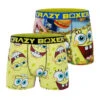 CRAZYBOXER South Park Spongebob FACES + BURGER Men's Boxer Briefs (2 Pack)