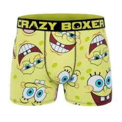 CRAZYBOXER South Park Spongebob FACES + BURGER Men's Boxer Briefs (2 Pack) -Crazy Boxer CBSPB0103X2B5 6