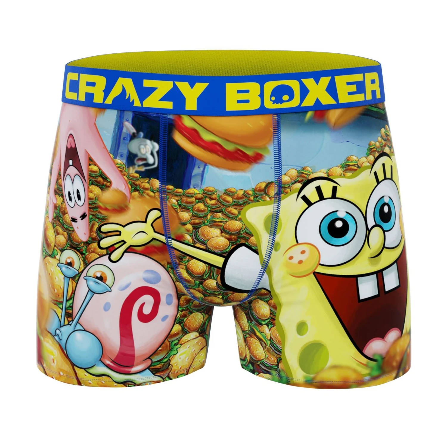 CRAZYBOXER Spongebob Flying Dutchman Burger Men's Boxer Briefs (2 Pack) 2 CRAZYBOXER Spongebob Flying Dutchman Burger Men's Boxer Briefs (2 Pack) - Image 2