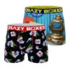 CRAZYBOXER Spongebob Leif Erikson Day Head Men's Boxer Briefs (2 Pack)