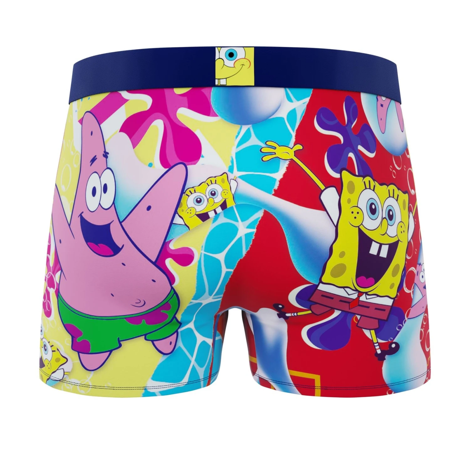 CRAZYBOXER Spongebob Seahorse Crazy Men's Boxer Briefs (2 Pack) 3 CRAZYBOXER Spongebob Seahorse Crazy Men's Boxer Briefs (2 Pack) - Image 3