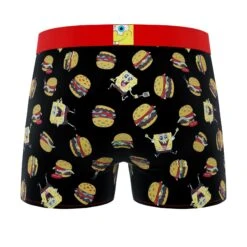 CRAZYBOXER Spongebob Food Chain Men's Boxer Briefs (2 Pack) -Crazy Boxer CBSPB0103X2D1 7