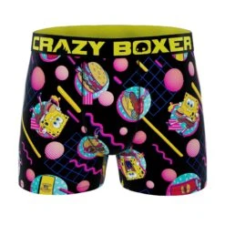 CRAZYBOXER Spongebob And Patrick Men's Boxer Briefs (2 Pack) -Crazy Boxer CBSPB0103X2D2 6