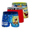 CRAZYBOXER SpongeBob PayDay Men's Boxer Briefs (Pack 3)