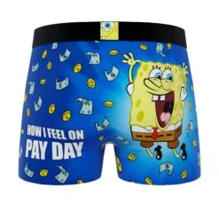 CRAZYBOXER SpongeBob PayDay Men's Boxer Briefs (Pack 3) -Crazy Boxer CBSPB0103X3D5 9