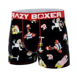 CRAZYBOXER SpongeBob Group Men's Boxer Briefs -Crazy Boxer CBSPB0104GRUP 4