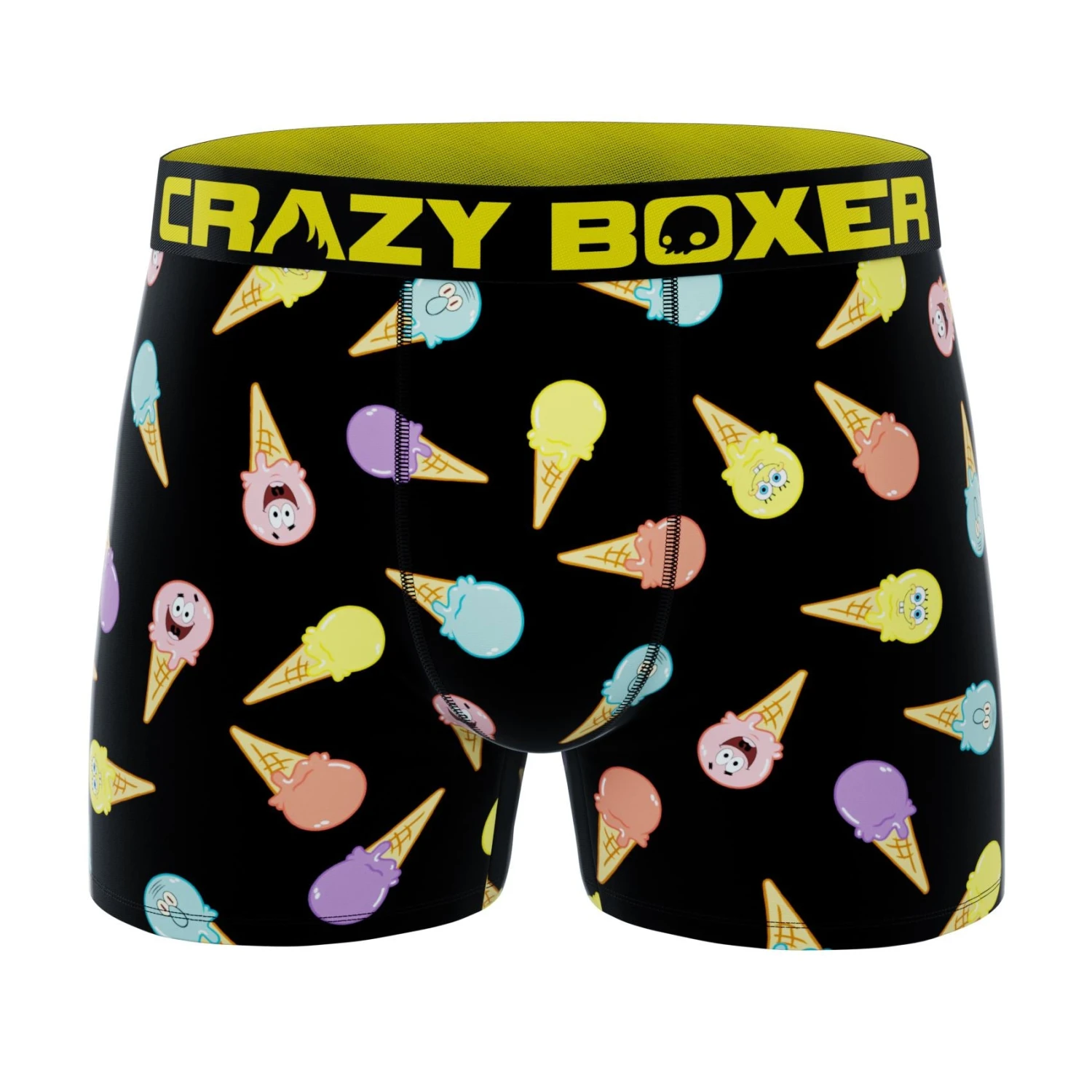 CRAZYBOXER SpongeBob Ice Cream Men's Boxer Briefs 1 CRAZYBOXER SpongeBob Ice Cream Men's Boxer Briefs