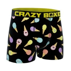 CRAZYBOXER SpongeBob Ice Cream Men's Boxer Briefs 6 CRAZYBOXER SpongeBob Ice Cream Men's Boxer Briefs -Crazy Boxer CBSPB0104ICEC 3