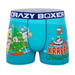 CRAZYBOXER SpongeBob Krab Men's Boxer Briefs