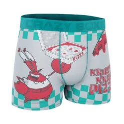 CRAZYBOXER SpongeBob Krusty Krab Pizza Men's Boxer Briefs 6 CRAZYBOXER SpongeBob Krusty Krab Pizza Men's Boxer Briefs -Crazy Boxer CBSPB0104KRUS 3