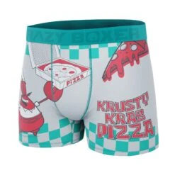 CRAZYBOXER SpongeBob Krusty Krab Pizza Men's Boxer Briefs 7 CRAZYBOXER SpongeBob Krusty Krab Pizza Men's Boxer Briefs -Crazy Boxer CBSPB0104KRUS 4