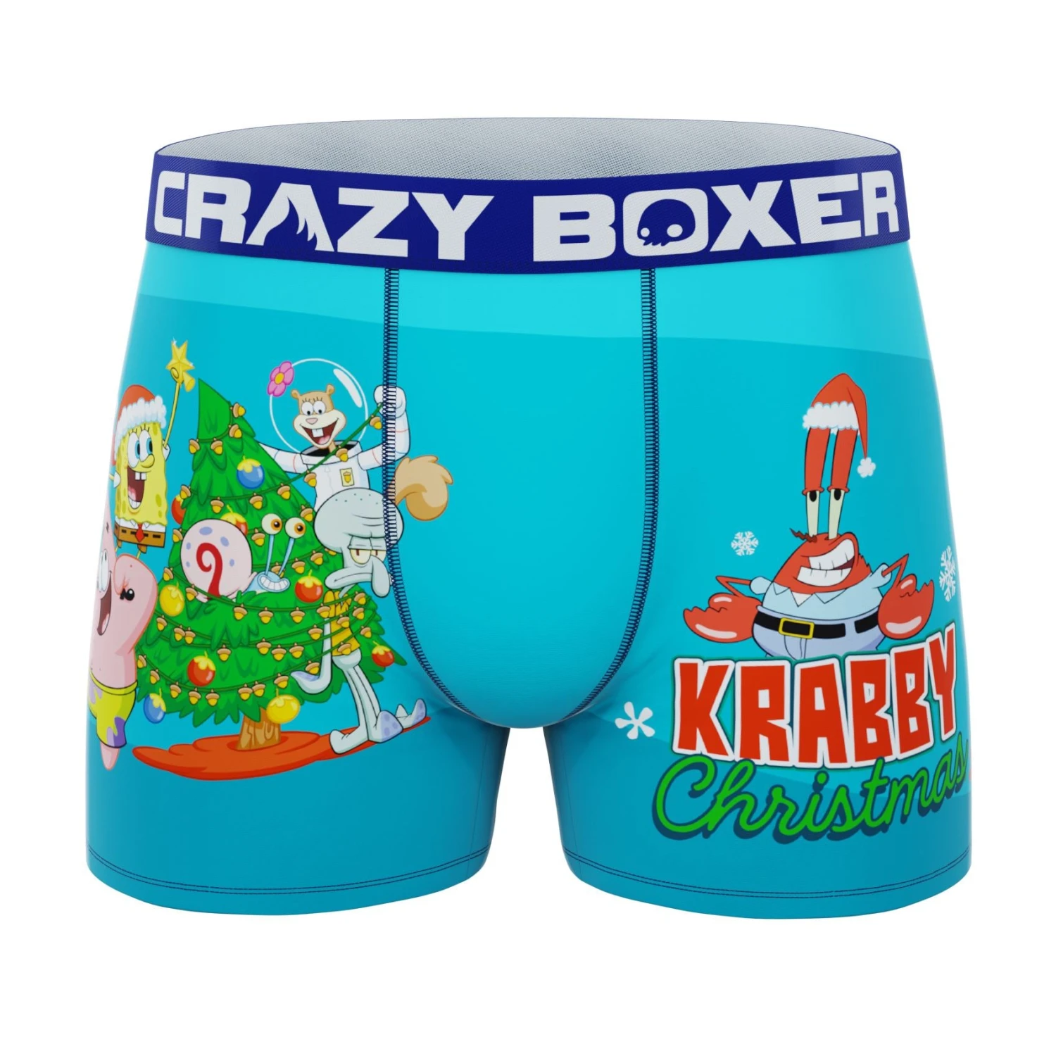 CRAZYBOXER SpongeBob Krab & Light Men's Boxer Briefs (2 Pack) 2 CRAZYBOXER SpongeBob Krab & Light Men's Boxer Briefs (2 Pack) - Image 2
