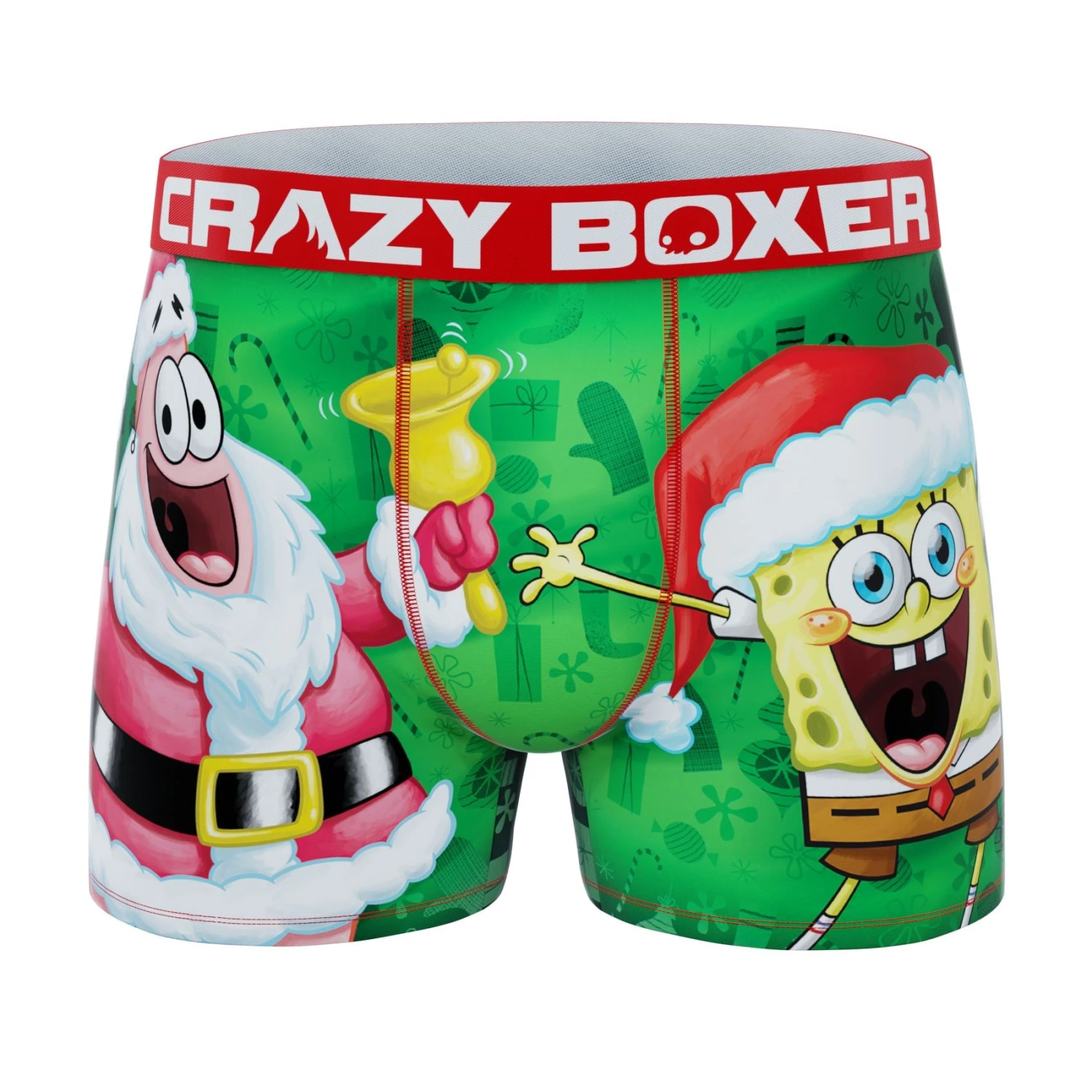 CRAZYBOXER Spongebob XMAS Men's Boxer Briefs (2 Pack) 2 CRAZYBOXER Spongebob XMAS Men's Boxer Briefs (2 Pack) - Image 2