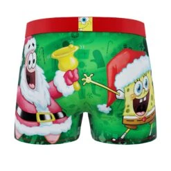 CRAZYBOXER Spongebob XMAS Men's Boxer Briefs (2 Pack) 7 CRAZYBOXER Spongebob XMAS Men's Boxer Briefs (2 Pack) -Crazy Boxer CBSPB0104X2A2 2