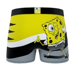 CRAZYBOXER SpongeBob Yellow Men's Boxer Briefs (Pack 2) -Crazy Boxer CBSPB0104X2A4 5