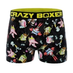 CRAZYBOXER SpongeBob Yellow Men's Boxer Briefs (Pack 2) -Crazy Boxer CBSPB0104X2A4 6
