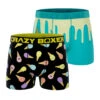 CRAZYBOXER Spongebob Patrick IceCream Men's Boxer Briefs (2 Pack)