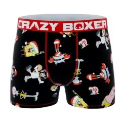 CRAZYBOXER SpongeBob Patrick & Group Men's Boxer Briefs (3 Pack) -Crazy Boxer CBSPB0104X3A2 5
