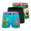 CRAZYBOXER SpongeBob Holiday Men's Boxer Briefs (3 Pack)