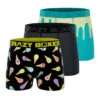 CRAZYBOXER Spongebob Patrick IceCream Sponge Bob Men's Boxer Briefs (3 Pack)