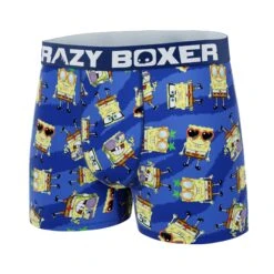 CRAZYBOXER Spongebob Glasses Men's Boxer Briefs -Crazy Boxer CBSPB0105CHAR 4