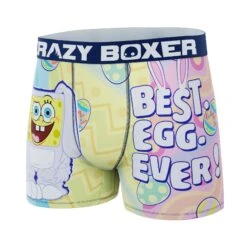 CRAZYBOXER Men's Spongebob Easter Breathable Soft Boxer Briefs -Crazy Boxer CBSPB0105EAST 4