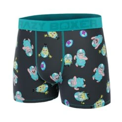 CRAZYBOXER Spongebob American Football Men's Boxer Briefs 7 CRAZYBOXER Spongebob American Football Men's Boxer Briefs -Crazy Boxer CBSPB0105FOOT 4