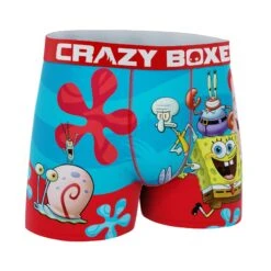 CRAZYBOXER Spongebob Friends Men's Boxer Briefs -Crazy Boxer CBSPB0105GRUP 3