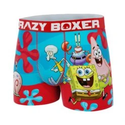 CRAZYBOXER Spongebob Friends Men's Boxer Briefs -Crazy Boxer CBSPB0105GRUP 4