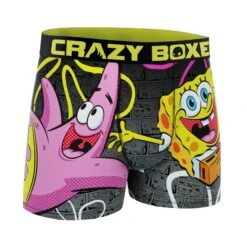 CRAZYBOXER Spongebob Have Fun Men's Boxer Briefs -Crazy Boxer CBSPB0105NEWS 3