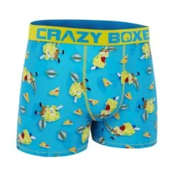 CRAZYBOXER Spongebob Pizza Box Men's Boxer Briefs (Creative Packaging) -Crazy Boxer CBSPB0105PIZZN 3