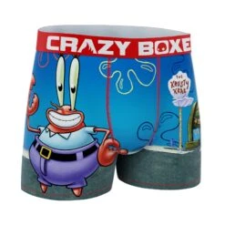 CRAZYBOXER Spongebob Krabs Men's Boxer Briefs -Crazy Boxer CBSPB0105RES2 3