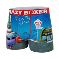 CRAZYBOXER Spongebob Krabs Men's Boxer Briefs -Crazy Boxer CBSPB0105RES2 4
