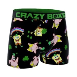 CRAZYBOXER Spongebob St Patrick Men's Boxer Briefs -Crazy Boxer CBSPB0105STPA 3