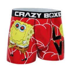CRAZYBOXER Spongebob Squarepants Valentine's Men's Soft Boxer Briefs (Creative Packaging) 8 CRAZYBOXER Spongebob Squarepants Valentine's Men's Soft Boxer Briefs (Creative Packaging) -Crazy Boxer CBSPB0105VAL2N 3