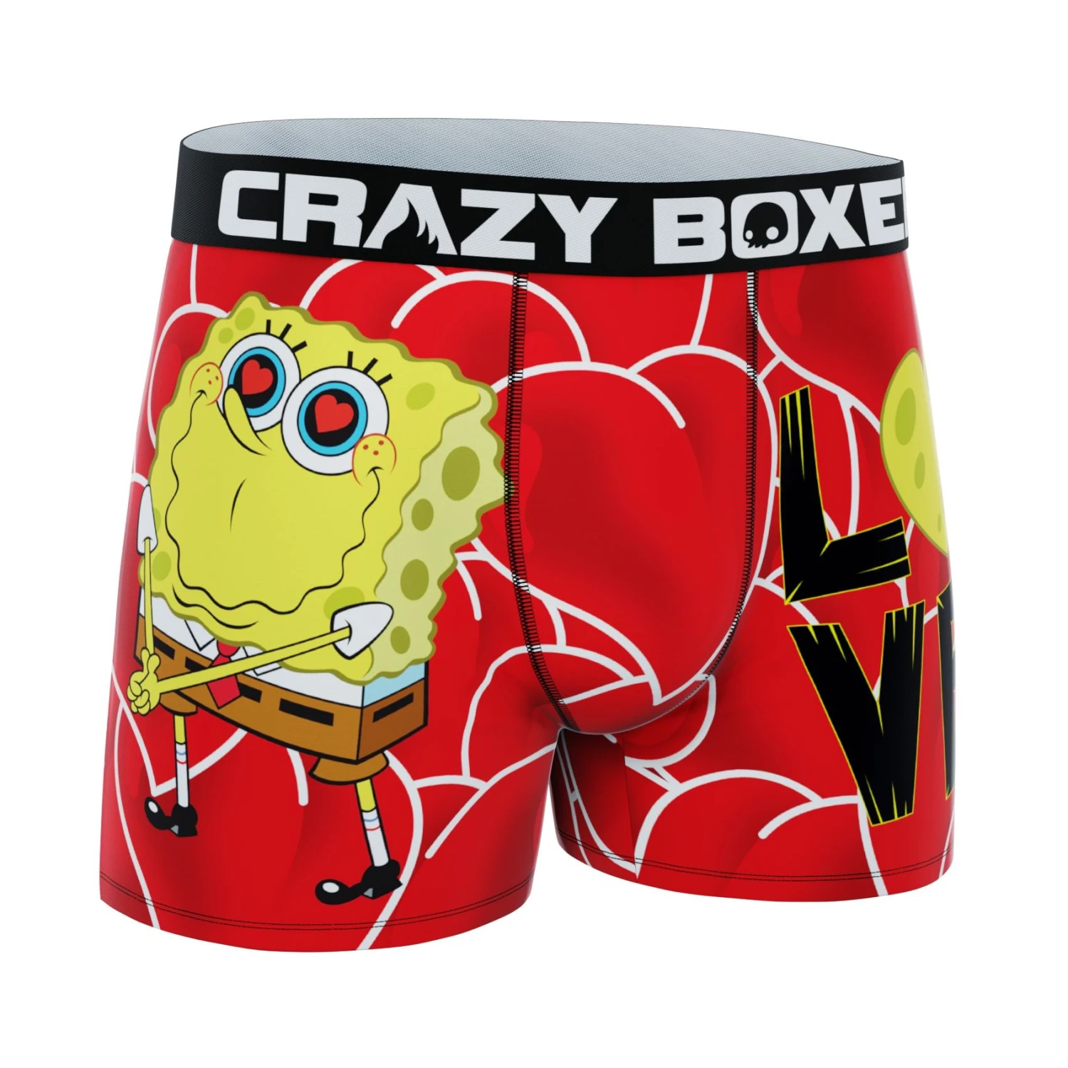 CRAZYBOXER Spongebob Squarepants Valentine's Men's Soft Boxer Briefs (Creative Packaging) 4 CRAZYBOXER Spongebob Squarepants Valentine's Men's Soft Boxer Briefs (Creative Packaging) - Image 4